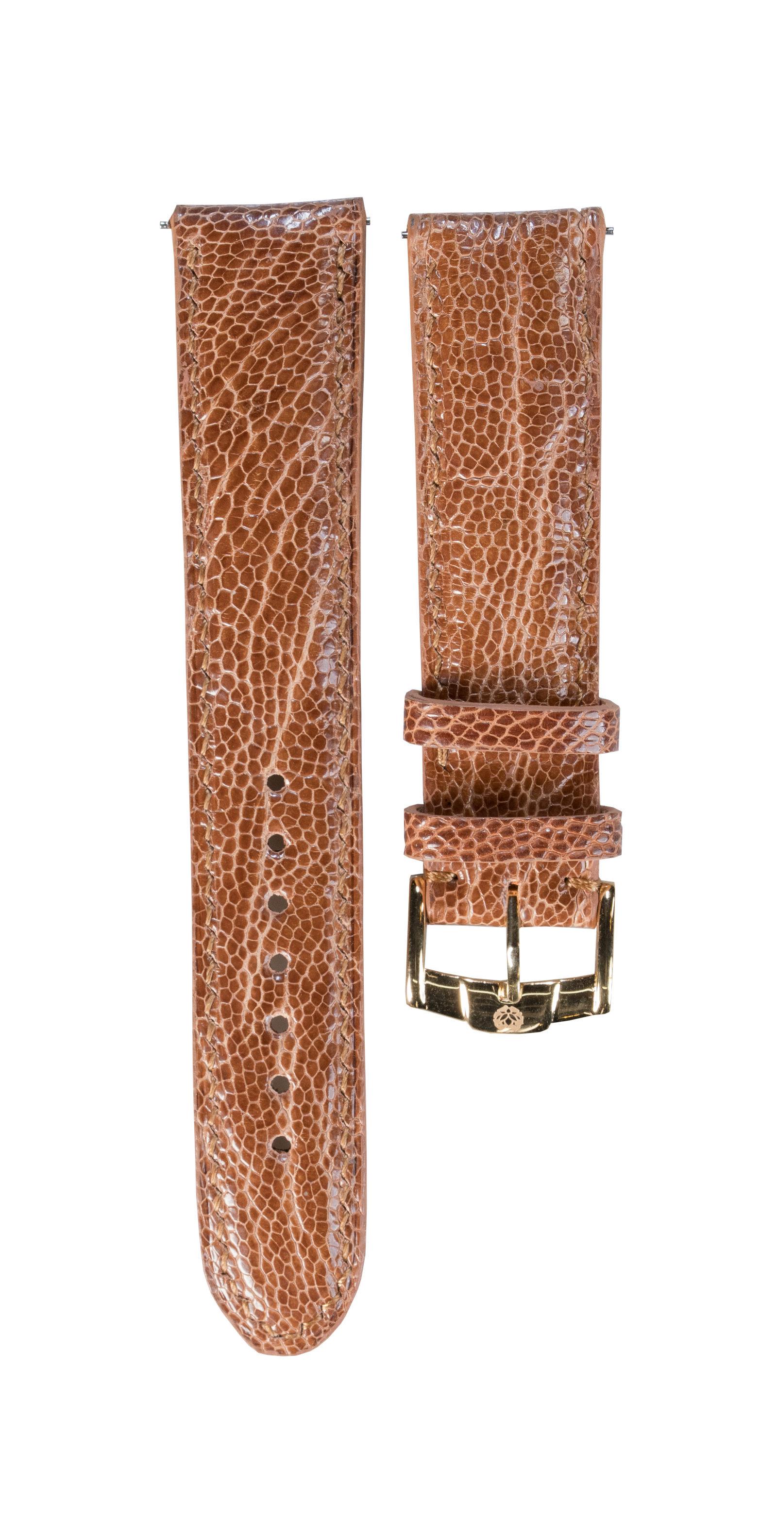 Ostrich leather watch strap